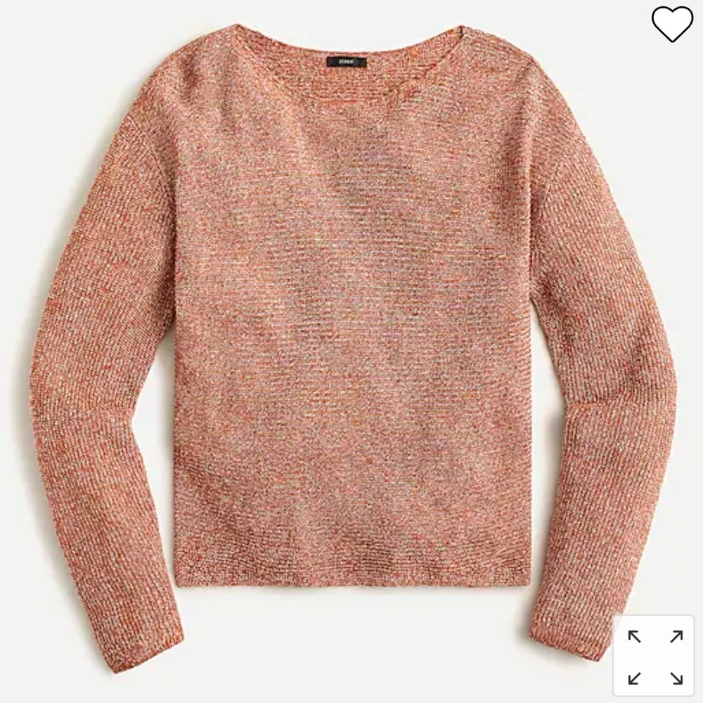 J Crew Boatneck Beach Sweater in Linen